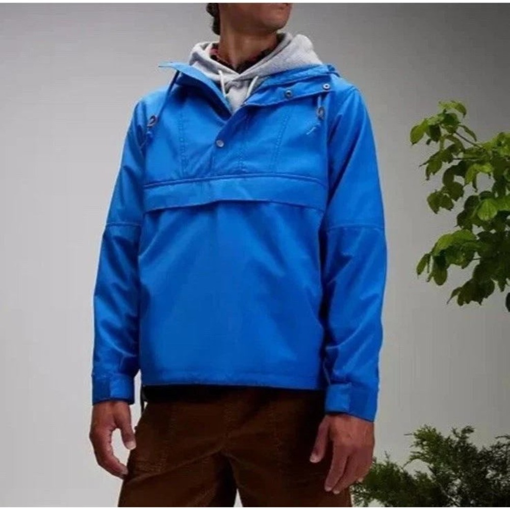 Alpine Design Mens XL Blue Water Repellent Wind Resistant Anorak Jacket NWT